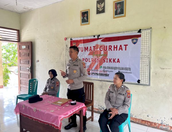 Jum’at Curhat di Lingkungan Sekolah, Polres Sikka Polda NTT Bangun Dialog Kamtibmas Bersama Pelajar