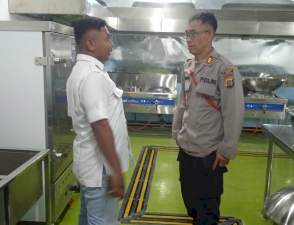 Turun Langsung ke Lokasi, Polsek Waigete Polres Sikka Cek Kesiapan Dapur SPPG Yayasan Kwali Merah Putih
