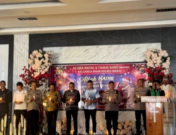 “Maknai Natal dan Tahun Baru dalam Kebersamaan, Polres Sikka Polda NTT Teguhkan Nilai Keluarga dan Pengabdian”