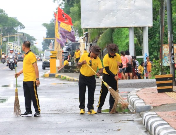 “Dari Apel ke Aksi: Polres Sikka Polda NTT Berantas Sampah Kota Maumere”