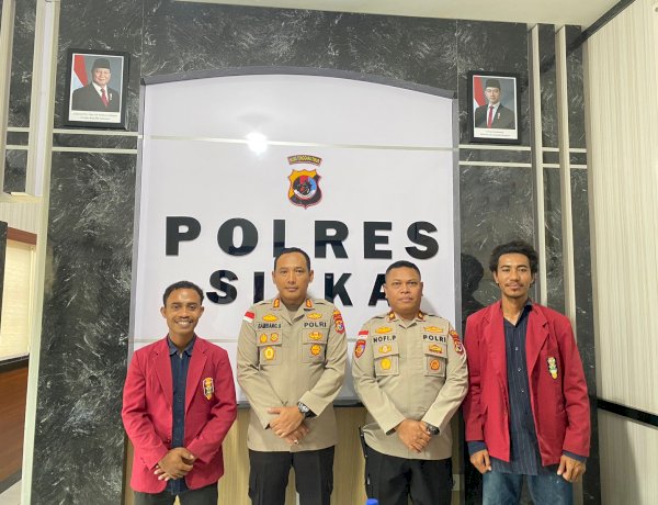 Polres Sikka Polda NTT dan IMM Kabupaten Sikka Satukan Langkah Jaga Keamanan dan Ketahanan Pangan