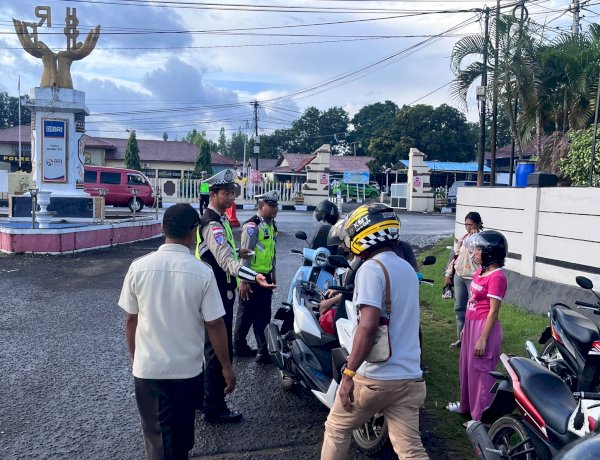 Tekan Pelanggaran dan Laka Lantas, Polres Sikka Polda NTT Gelar Penertiban Ranmor Terpadu