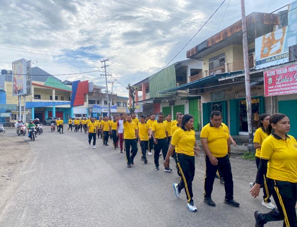 Jum’at Sehat Polres Sikka Polda NTT: Perkuat Fisik, Asah Bela Diri, Mantapkan Profesionalisme