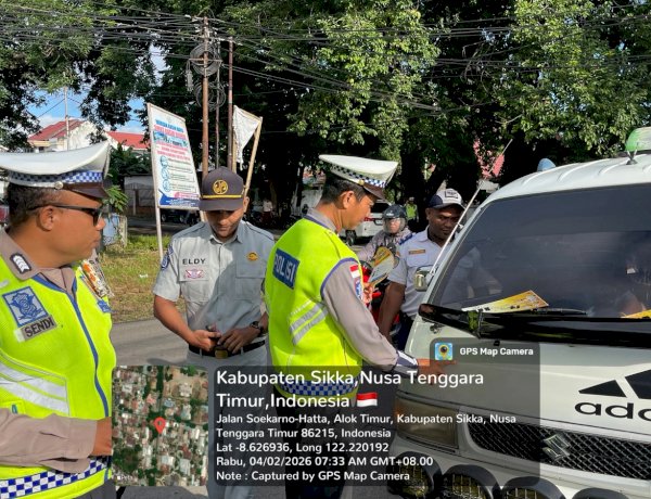 Dari Himbauan ke Penindakan, Operasi Turangga 2026 Warnai Jalanan Sikka