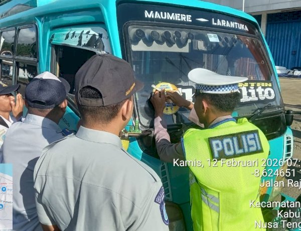 Bangun Budaya Tertib Berlalu Lintas, Satlantas Polres Sikka Polda NTT Intensifkan Operasi Keselamatan Turangga 2026