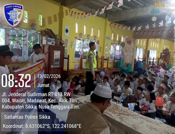 Operasi Keselamatan Turangga 2026 Digelar, Satlantas Polres Sikka Polda NTT Bidik Pelajar sebagai Agen Perubahan