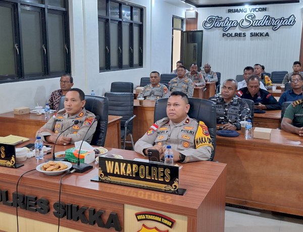 Solid dan Responsif, Polres Sikka Polda NTT Ikuti Langsung Peresmian SPPG Polri Pimpinan Presiden RI