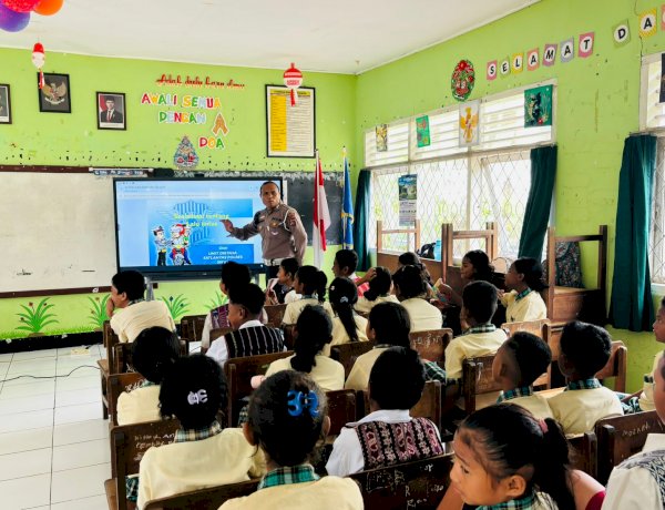 Langkah Preventif yang Elegan, Sat Lantas Polres Sikka Polda NTT Cetak Generasi Tertib Berlalu Lintas