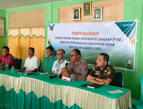 Mengunci Kepastian, Mencegah Sengketa: Kapolsek Nelle Jadi Garda Pengawal PTSL 2026 di Sikka