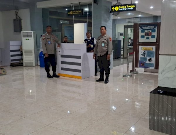 Pengamanan Diperketat! Posyan Bandara Frans Seda Maumere Pastikan Perjalanan Penumpang Aman dan Lancar