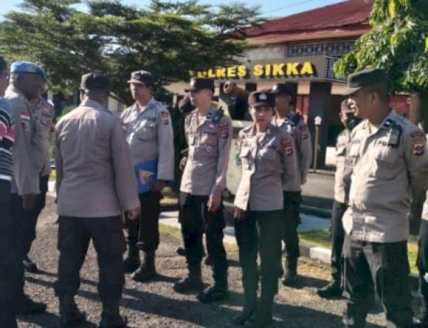 “Polres Sikka Perkuat Disiplin Internal, Apel Fungsi Jadi Panggung Evaluasi Personel”