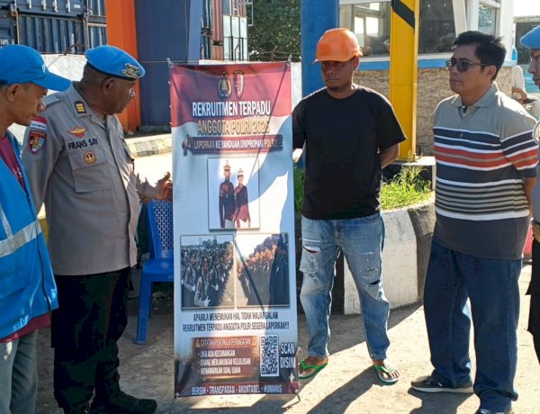 Dari Pelabuhan Laurens Say, Kasie Propam Polres Sikka Tegaskan Rekrutmen Polri Bersih Tanpa Celah Kecurangan