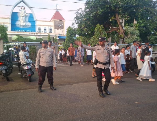 Puluhan Ribu Umat Rayakan Kamis Putih, Polres Sikka Pastikan Situasi Tetap Kondusif
