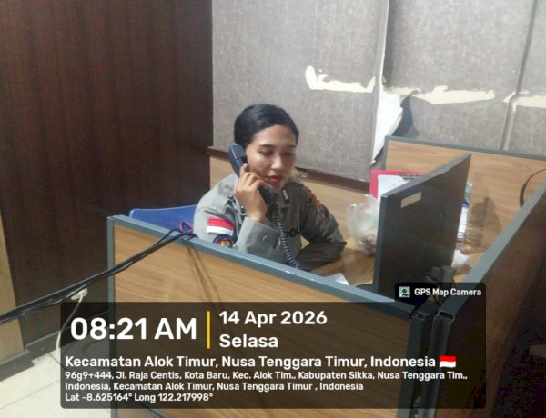 “Tanpa Dering Darurat, Kamtibmas Tetap Terjaga: Operator 110 Polres Sikka Siaga Penuh”