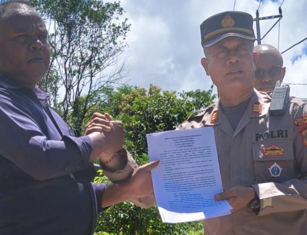 Eksekusi Lahan Sengketa di Natawulu Berjalan Kondusif, Polres Sikka Amankan Proses hingga Tuntas