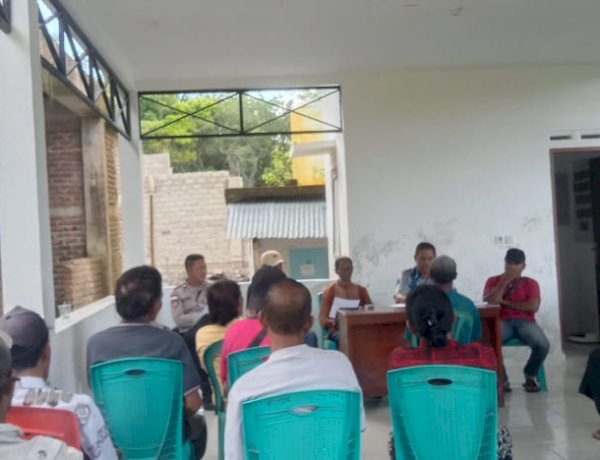 Problem Solving Humanis Bhabinkamtibmas Polres Sikka Berbuah Damai, Sengketa Tanah di Gong Bekor Tuntas Secara Kekeluargaan