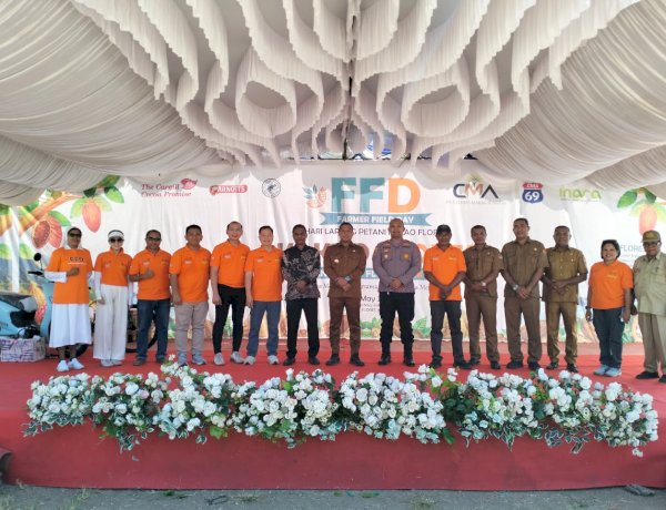 Wakapolres Sikka Hadiri Hari Lapang Petani, Kolaborasi Kuat Angkat Kakao Flores ke Level Global
