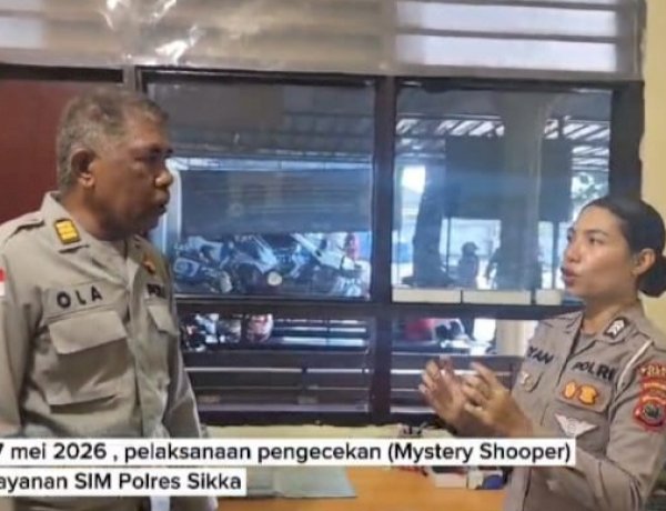 Pelaksanaan Mystery Shopper Pelayanan SIM Satlantas Polres Sikka
