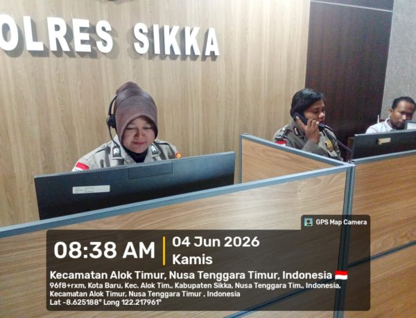 “Komitmen Layanan Cepat dan Responsif, Call Center 110 Polres Sikka Siaga 24 Jam Tanpa Henti”