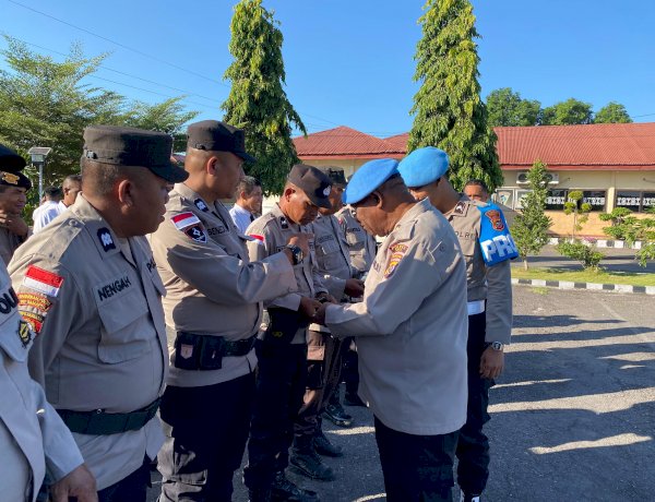 Propam Polres Sikka Gelar Gaktibplin, AKP Fransiskus Somba Say Periksa Disiplin Hingga Kelengkapan Dokumen Personel