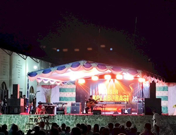 “Polsek Alok Polres Sikka Pastikan Konser Amal SMAK Frateran–Stasi Wailiti Berlangsung Aman dan Kondusif”