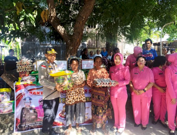 Sambut HUT Bhayangkara ke-80, Polres Sikka Hadirkan Kepedulian Nyata Lewat Bakti Sosial