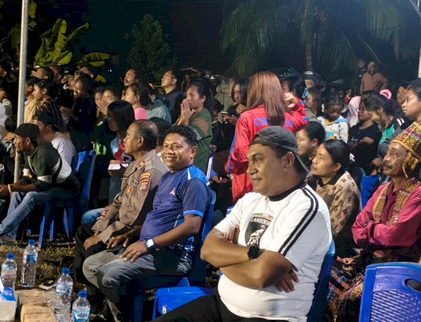 Turnamen Bola Voli Antar Desa Resmi Bergulir, Polsek Nita Polres Sikka Pastikan Keamanan Kondusif