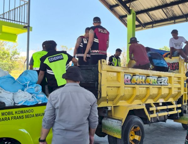 Operasi Aman Nusa II Bergerak Cepat, Bantuan Presiden dan Air Bersih Disalurkan untuk Korban Bencana di Sikka