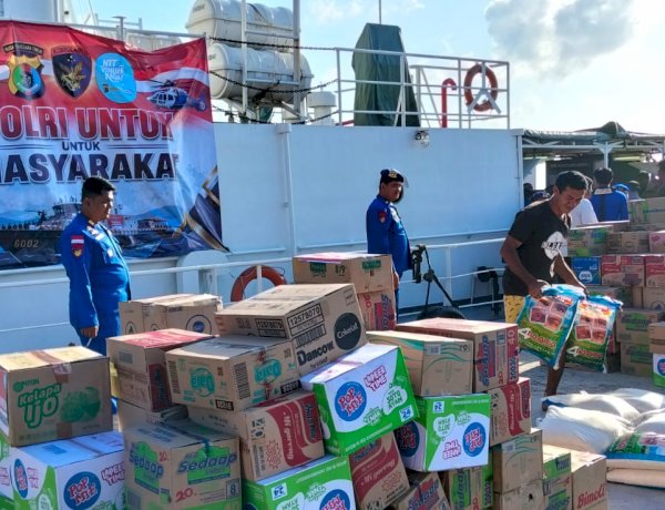 Palue Sikka Diguncang Gempa, KASTURI 6002 Baharkam Polri Bergerak Bawa 826 Paket Bantuan