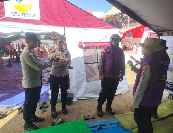 Trauma Healing di Tengah Duka Gempa, Polri Pulihkan Kekuatan Pengungsi Sikka dari Luka yang Tak Terlihat