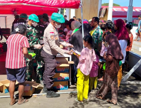 Gerak Cepat di Tengah Bencana, Unit Siaga Logistik Posko Samador Pastikan Pengungsi Gempa Tetap Mendapat Asupan Makanan