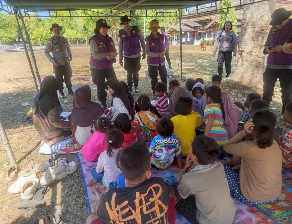 Tim Psikologi Polri Pulihkan Trauma Pengungsi Gempa Flores, 140 Warga Sikka Ikuti Trauma Healing