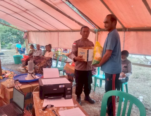 Gerak Cepat Polres Sikka Kawal Distribusi Bantuan dan Pemulangan Pengungsi Pascagempa
