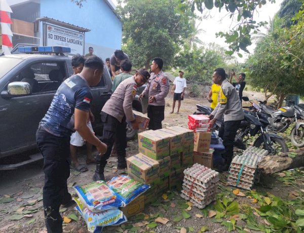 “Senja Menyapa Palue, Polri Tetap Bergerak: Bantuan dan Harapan Terus Menjangkau Korban Gempa”