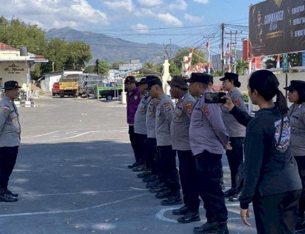 Kesiapsiagaan Polres Sikka Terus Berlangsung, Ratusan Personel dan Lima Posko Digerakkan dalam Operasi Aman Nusa II