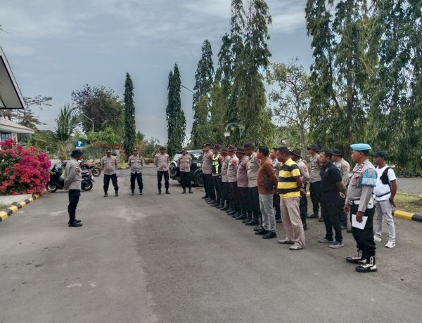 Polres Sikka Perkuat Pengamanan Distribusi Bantuan Gempa Flores, Personel Tetap Siaga di Posko Strategis