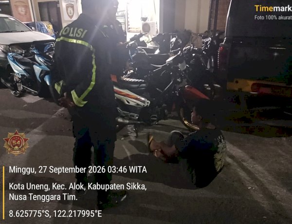 Tak Butuh Waktu Lama, Layanan 110 Berbuah Aksi: Polres Sikka Bubarkan Balap Liar, 10 Motor Diamankan