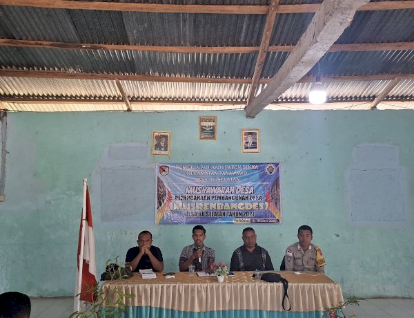 Dari Musdes RKPDes 2027, Bhabinkamtibmas Polsek Paga Polres Sikka Perkuat Pesan Kamtibmas