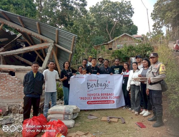 Saat Warga Berjuang Bangkit dari Gempa, Polsek Nta Polres Sikka dan Dunia Usaha Hadir Membawa Harapan