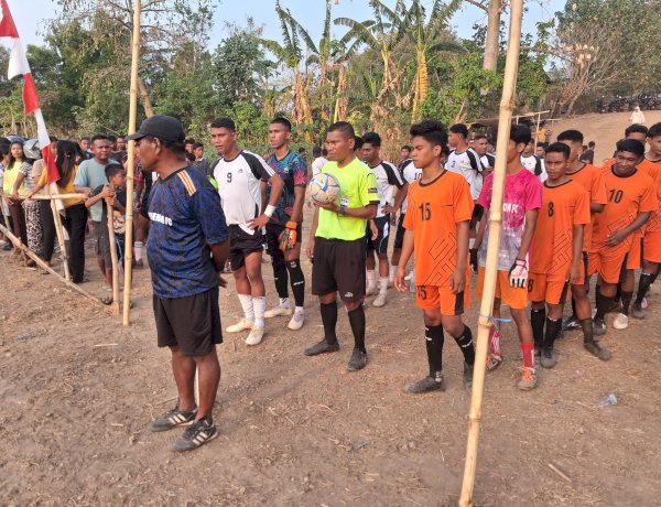 Jaga Sportivitas dan Kamtibmas, Polsek Kewapante Kawal Muda Mudi Cup I 2026