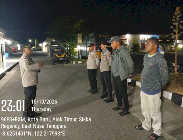 Polres Sikka Sisir Jalanan hingga Tengah Malam, Potensi Balap Liar Dipatahkan Sebelum Jadi Gangguan Kamtibmas