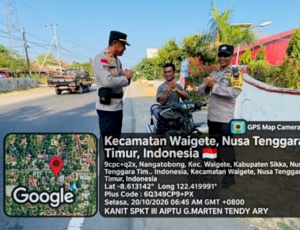 Gatur Pagi Menyasar Sejumlah Titik, Polres Sikka Hadir untuk Lalu Lintas yang Aman dan Tertib