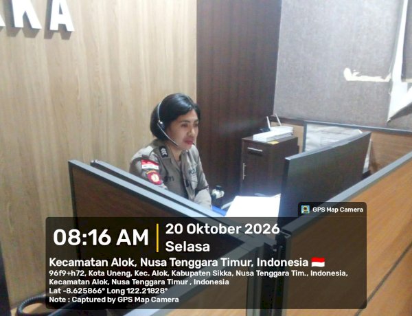 Siang dan Malam Tetap Siaga! Operator 110 Polres Sikka Kawal Akses Pelayanan Kepolisian
