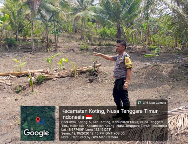 Polres Sikka Sisir Enam Kecamatan, 4,3 Hektare Lahan Dipetakan untuk Dukung Ketahanan Pangan