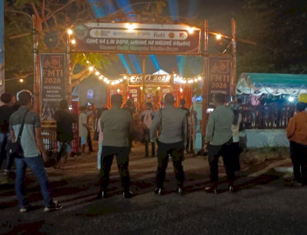 Pengamanan Polres Sikka Berjalan Optimal, Festival Musik Tradisi Indonesia 2026 Berlangsung Kondusif