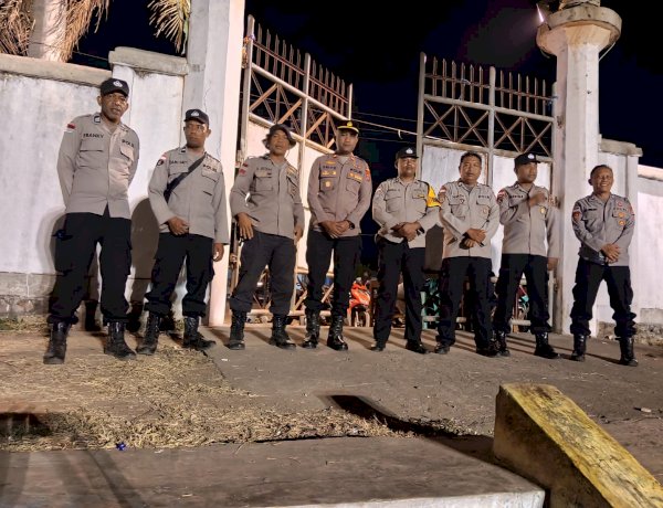 Personel Polres Sikka Amankan Turnamen Bola Voli Bupati Cup II Tahun 2026, Pertandingan Berlangsung Kondusif