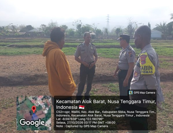 Temui Langsung Kelompok Tani BUMBU RJ, Kabag SDM Polres Sikka Petakan Kendala dan Dorong Ketahanan Pangan