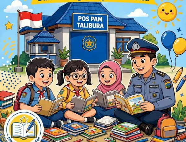 Dari Pos Polisi ke Jendela Dunia, Aipda Wilfridus Majuk Bangun Harapan Anak Talibura Sikka Lewat Taman Baca Bhayangkara