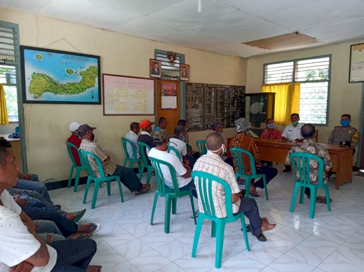 Brigpol Sudirman Abdullah Hadiri Rapat Evaluasi Tim Satgas Covid-19 Desa Wolowiro