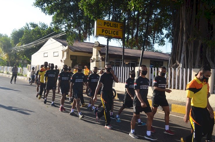 Tingkatkan Sinergitas dan Soliditas, TNI-Polri Olahraga Bersama